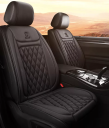 Housse de siège chauffante Housse chauffante en coton pour sièges de voiture 12 - 24V 2 pièces 2