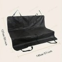 Housse de siège de voiture imperméable pour animaux de compagnie 145 x 127 cm Housse de protection noire 3