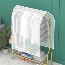 Housse de vêtements 90 x 120 cm Transparente-blanche protection contre la poussière et l'humidité pour les vêtements suspendus sur un portant 3