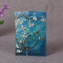 Housse de voyage pour documents avec impression artistique frappante Housse en cuir PU avec bords cousus Pour les voyageurs Dimensions 14 x 9,6 cm 8