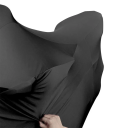 Housse élastique noire pour moto extérieure Résistante à la poussière et aux UV pour grandes motos de 230 à 260 cm Couverture de garage 4