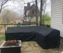 Housse imperméable pour canapé de jardin en forme de L 210 x 270 x 85 x 90 x 65 cm Housse de protection pour mobilier d'extérieur contre la pluie 7