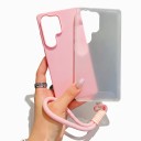 Housse résistante pour Samsung Galaxy A55 5G avec une sangle pour le poignet de longueur fixe et un mousqueton rond Coins renforcés Cadre surélevé autour de l'appareil photo 4