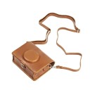 Housse rétro pour appareil photo Fujifilm Instax Mini EVO 10,5 x 5,3 cm Housse en cuir avec sangle Housse de protection 3