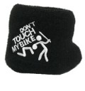 Housse universelle en coton pour réservoir de liquide de frein de moto 7x7 cm noire avec le motif « ne touche pas » trois variantes différentes 1