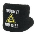 Housse universelle en coton pour réservoir de liquide de frein de moto 7x7 cm noire avec le motif « ne touche pas » trois variantes différentes 2