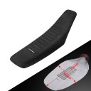 Housse universelle pour siège de moto rouge imperméable en PVC antidérapant pour siège Honda KTM Yamaha Kawasaki 50–250cc 4