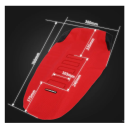 Housse universelle pour siège de moto rouge imperméable en PVC antidérapant pour siège Honda KTM Yamaha Kawasaki 50–250cc 6