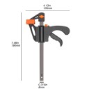 Houtbewerker snelspanner type F 10,2 cm Klem met ratel Snelle bediening met één hand Voor hout 2