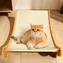 Houten kattenkrabpaal S 39x32 cm Slaapbed en krabplank van duurzaam sisal Stabiel antislip design 3