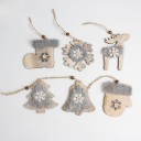 Houten kerstversiering C608 1