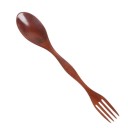 Houten lepel en vork 2 in 1 6