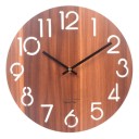 Houten wandklok 8