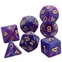 Hracie kocky 7 ks mnohostenné RPG kocky Galaxie štýl Viacfarebná fantasy sada pre stolné hry Dračí doupě roleplay 11