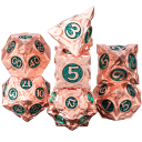 Hracie kocky 7 ks RPG Prírodné fantasy listy Sada kociek pre stolné hry Dračí doupě a roleplay systémy 3