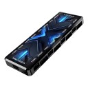 Hub per ventilatori 13,3 x 4,8 x 1,4 cm 2in1 con 8 porte ARGB e 8 porte PWM con telecomando nero per case PC 3