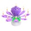Hudební svíčky ve tvaru lotusu J902 3