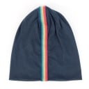 Hue med regnbue-stribe til mænd og kvinder Ensfarvet løs hue af bomuld og polyester Til forår og efterår Hovedomkreds 54 til 59 cm 10
