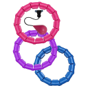 Hula Hoop οβάλ με βάρος 85 εκ. 3