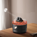 Humidificador de aire de 200 ml con forma de cañón, alimentado por USB, luz nocturna, 13,2 x 13,2 x 14,2 cm, funcionamiento silencioso, aromaterapia, accesorio interior. 2