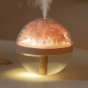 Humidificador de aire inalámbrico de 270 ml con luz LED nocturna y flores artificiales USB C 800 mAh Decoración de dormitorio 12 x 11 cm 2