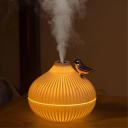 Humidificador de ar 300 ml em forma de cebola 11,6 x 10,3 cm Luz noturna Alimentação USB Difusor de aroma de mesa Funcionamento silencioso Casa 3