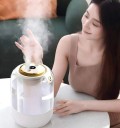 Humidificador de ar com grande difusor 195 mm design transparente e branco para uso doméstico e manutenção da humidade ideal 2