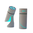 Humidificador de ar sem fios 260 ml carregamento USB 1000 mAh Funcionamento silencioso Aromaterapia Design portátil 72 x 72 x 188 mm Humidificador branco 3
