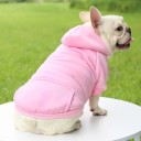Hund vinterhuvtröja 0,6 - 1,2 kg Varma kläder för små hundar Snygg luvtröja med fleecefoder Skydd mot kylan Vinterjacka för valpar 2