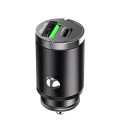 Hurtig biloplader 100W USB C og USB A mini cigarettænderoplader understøtter hurtigopladning af to enheder. Type C-kompatible modeller. 9