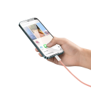 Hurtigopladende flettet kabel USB C til Lightning 1 m 20W/27W PD 3A iPhone iPad powerbanker 480 Mbps 8