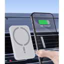 Hurtigopladende magnetisk trådløs biloplader med telefonholder USB A og USB C 100W hurtigopladningsindikator stærk magnetopladerkabel 5