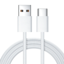 Hurtigopladende USB C og USB A datakabel 1m 35W 6A til opladning og synkronisering af Type C holdbart mobiltelefonkabel 4