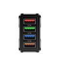 Hurtigoplader 4× USB A QC 3.0 5V 3.1A hurtigoplader med EU-stik mobiltelefon opladningsadapter hurtigoplader flere enheder 6