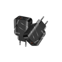Hurtigoplader 40W med USB C og USB A porte EU-stikadapter PD og QC 3.0 hurtigoplader 12V/2.1A lysnetoplader 100-240V 6
