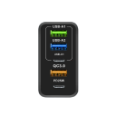 Hurtigoplader 65W rejseadapter 3× USB A og 2× USB C porte PD-opladerhoved 100-240V opladning af 5 enheder samtidigt 5