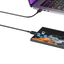 Hurtigopladningsadapter og dobbelt USB C-kabel 1m PD 45W rejseoplader Mobiltelefon EU-stik Hurtigopladning 480Mbps 3
