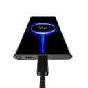 Hurtigopladningsadapter og dobbelt USB C-kabel 1m PD 45W rejseoplader Mobiltelefon EU-stik Hurtigopladning 480Mbps 7