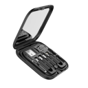 Hurtigopladningskabel 4-i-1 USB C 29 cm 60W boksstik USB A + Micro USB + Lightning-kortslot datakabel rejsetilbehør 3