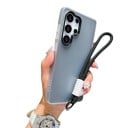 Husă 2în1 pentru telefon Samsung Galaxy S24 cu curea pentru încheietura mâinii Husă din silicon cu efect de jeleu 7