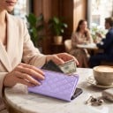 Husa căptușită pentru Samsung Galaxy A35 Rezistentă Buzunar cu fermoar Buzunare pentru carduri Închidere magnetică Mâner detașabil 4