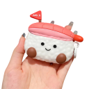 Husă creativă sushi cu crevete pentru AirPods Pro, husă din silicon 3D, rezistentă la șocuri, praf și zgârieturi, acces complet la port 2