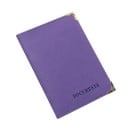Husă de călătorie pentru documente cu folii transparente și buzunare pentru carduri Colțuri metalice Margini cusute Piele PU Dimensiune 10,2 x 14 15