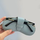 Husă de ochelari din piele 17,5 x 8 cm Husă de protecție colorată cu curea pentru ochelari de soare și ochelari de vedere 8