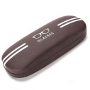 Husă de ochelari din piele artificială 16,2 x 6,1 x 3,8 cm Husă rigidă pentru ochelari de citit și ochelari de soare Design elegant și durabil 4