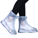 Husa de pantofi din silicon rezistenta la apa Material rezistent Suprafata anti-alunecare Inchidere cu fermoar Protectie reutilizabila pentru pantofi 4