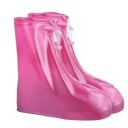 Husa de pantofi din silicon rezistenta la apa Material rezistent Suprafata anti-alunecare Inchidere cu fermoar Protectie reutilizabila pentru pantofi 6