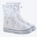Husa de pantofi din silicon rezistenta la apa Material rezistent Suprafata anti-alunecare Inchidere cu fermoar Protectie reutilizabila pentru pantofi 9