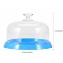 Husa de praf pentru ceas cu 6 compartimente Husa de praf cu capac transparent si suport de plastic Protectia componentelor ceasului in timpul 7