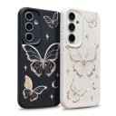 Husă de protecție din silicon pentru Samsung Galaxy A55 cu fluturi Rezistentă Protecție pentru cameră Suprafață fin granuloasă Fluturi 6